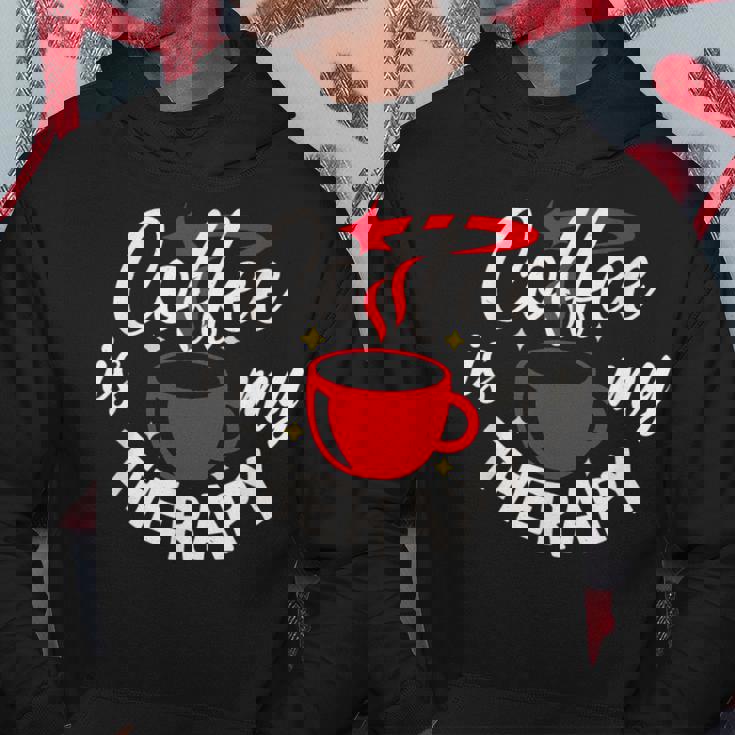 コーヒーは私のセラピー、面白いカフェイン愛好家 パーカー 面白い贈り物