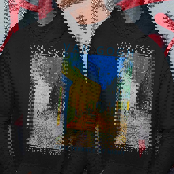 ゴッホ 面白いtシャツ アート 夜のカフェテラス 印象派 絵画 メンズ レディース 面白い 服 美術 油彩画 パーカー 面白い贈り物