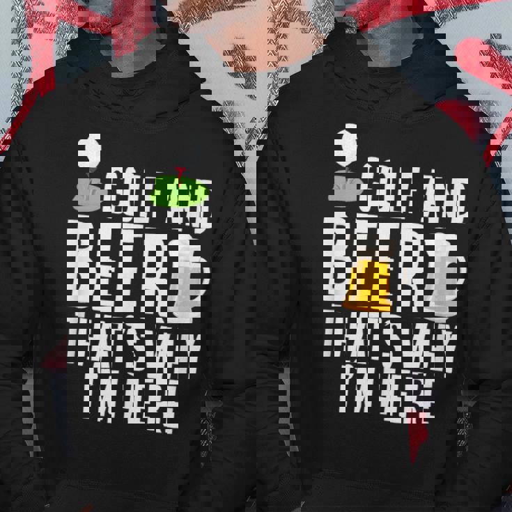 メンズ メンズ ゴルフウェア ゴルフとビール That's Why I'm Here パーカー 面白い贈り物