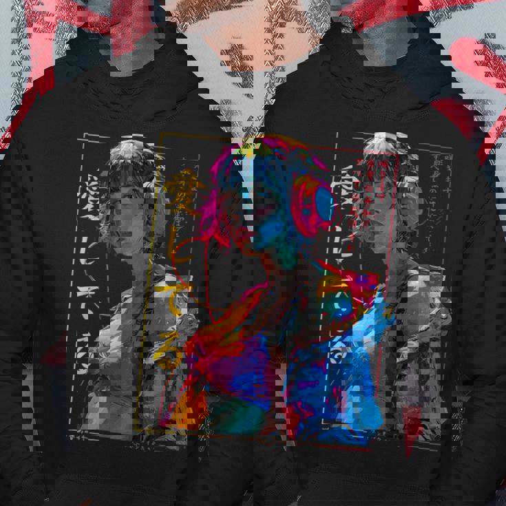 サイバーパンク・アニメ・ガール パーカー 面白い贈り物