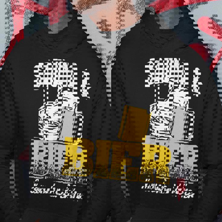 サウナとビールサウナ ウェルネスサウナ パーカー 面白い贈り物