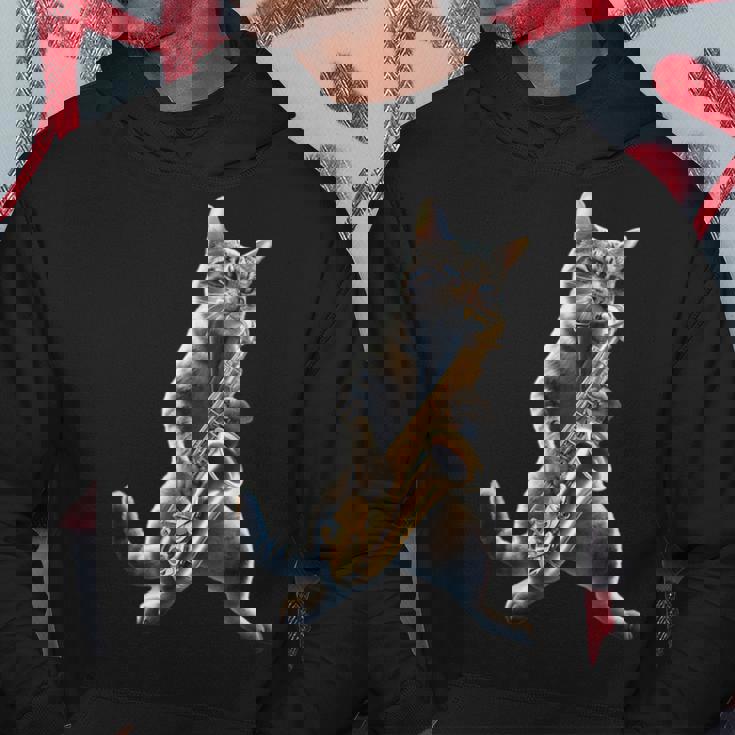 サックスを演奏する面白い猫 ジャズ サックス ミュージシャン サクソフォニスト パーカー 面白い贈り物