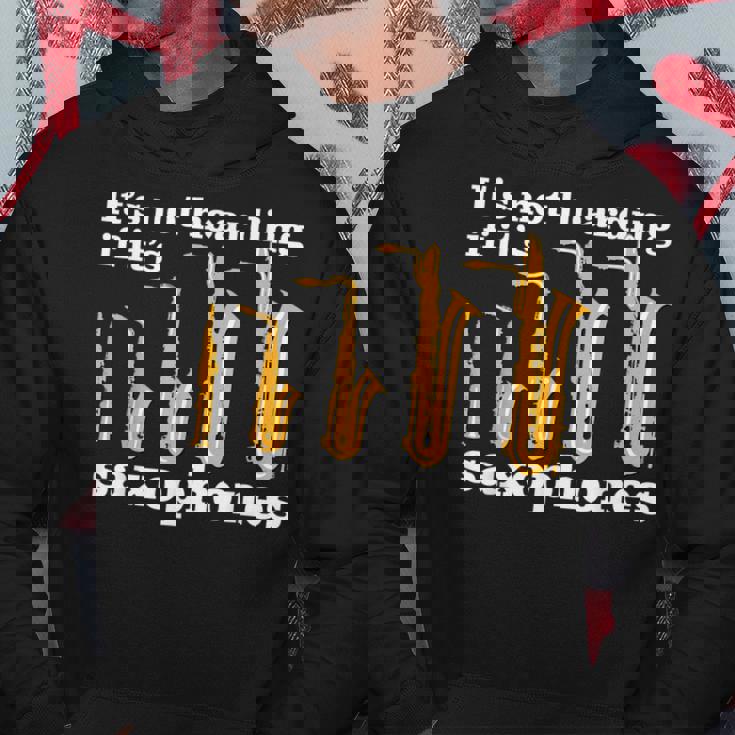 サックス奏者のための面白いサックスミームまたはサックスジョーク 「Axophone Joke 」 パーカー 面白い贈り物