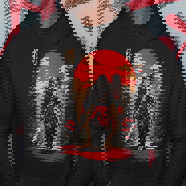 サムライビッグフット 日本のヴィンテージデザイン 面白い浮世絵アート パーカー 面白い贈り物