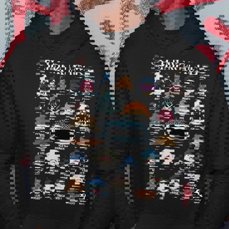 サメの種類 面白いサメの顔 サメの恋人 キッズ 先生 パーカー 面白い贈り物