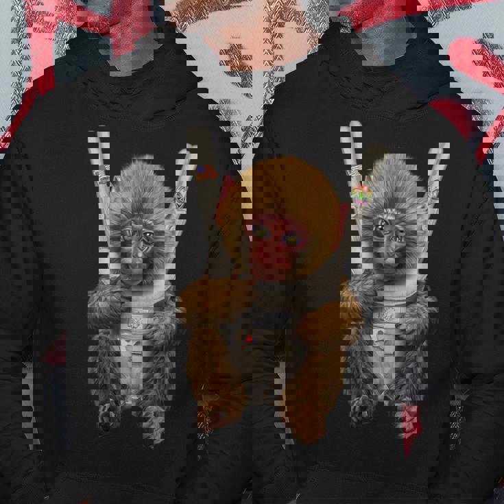 サル 猿 ニホンザル 抱っこ 抱っこ紐 パーカー 面白い贈り物