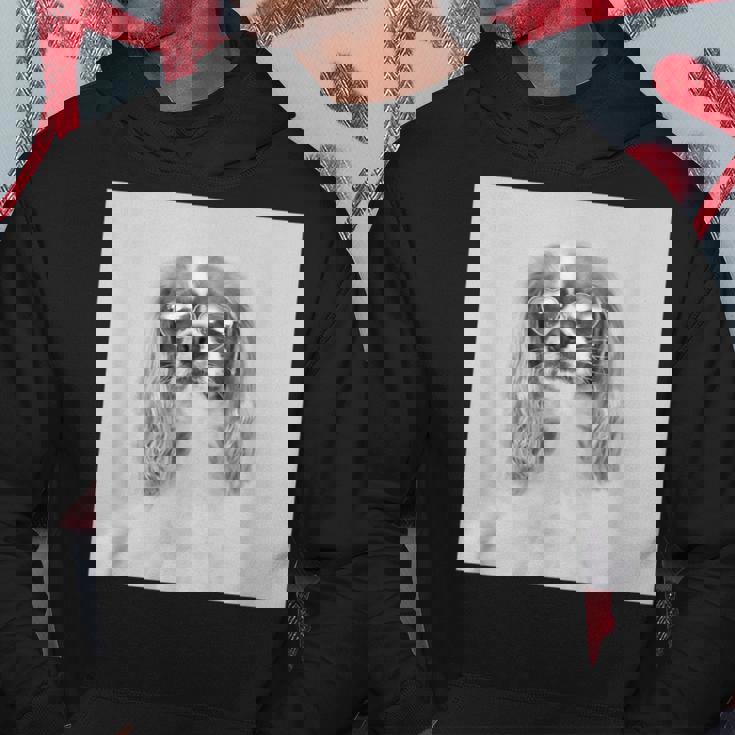 サングラスをかけたキャバリア パーカー 面白い贈り物