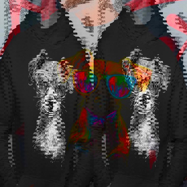 サングラスをかけたジャック・ラッセル・テリア ジャック・ラッセル愛好家 パーカー 面白い贈り物