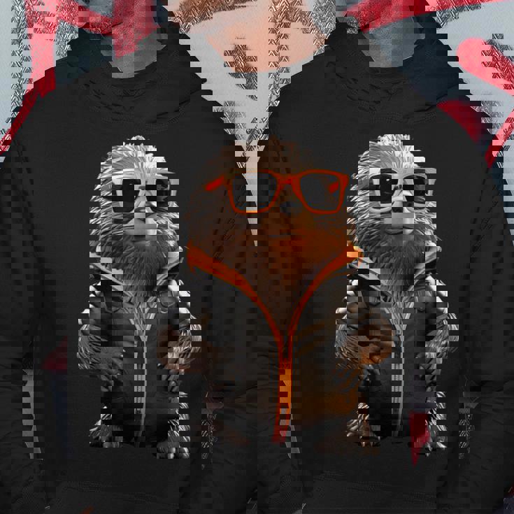 サングラスをかけたモグラかわいいモグラかわいいモグラ パーカー 面白い贈り物