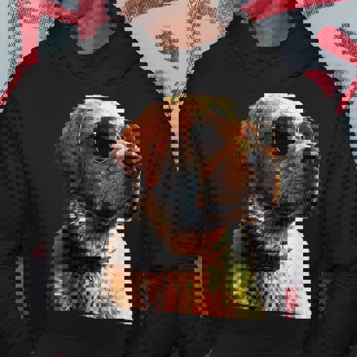 サングラスをかけたラブラドール・レトリバー 愛犬ラブラドール パーカー 面白い贈り物