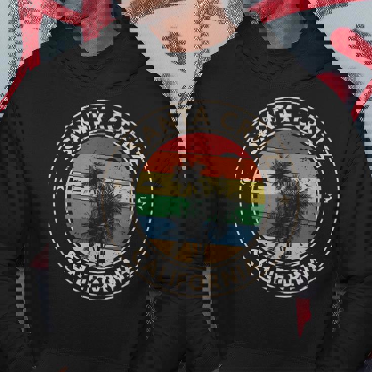 サンタクルーズ カリフォルニア レトロ ヴィンテージ サンセット パーカー 面白い贈り物