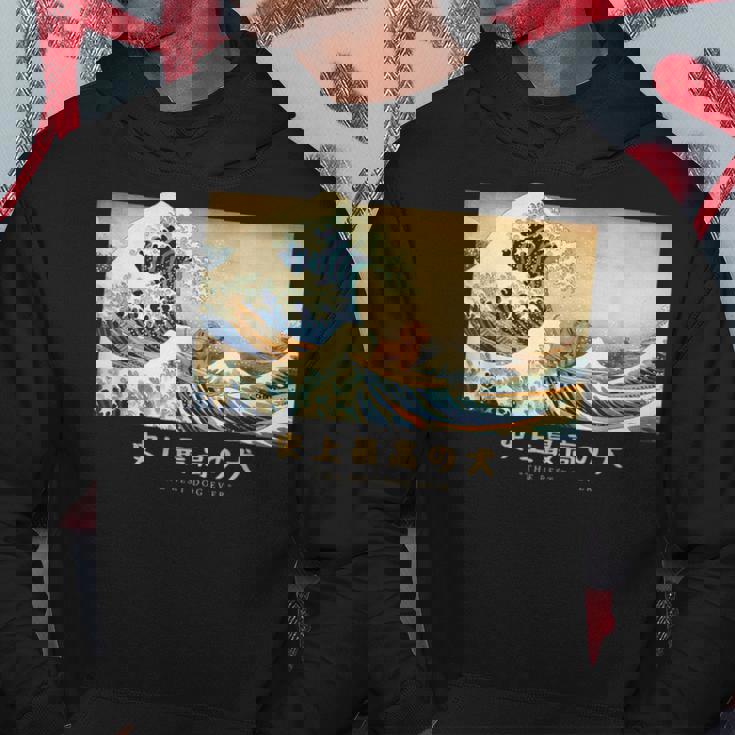 サーフィン ダックスフンド 神奈川波 和 犬 面白い パーカー 面白い贈り物