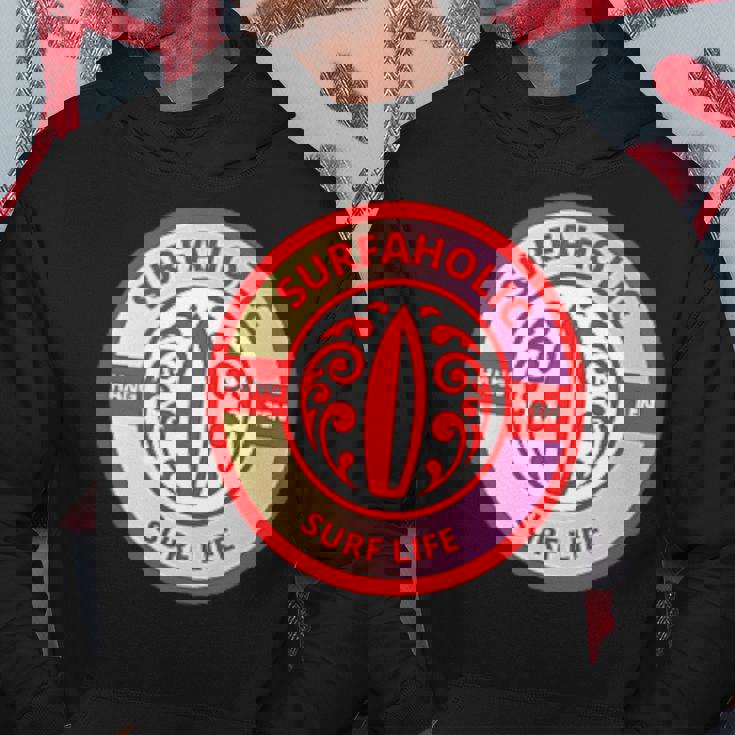 サーフホリック ハングテン サーフライフ サーフボード サーフ サーフィン パーカー 面白い贈り物