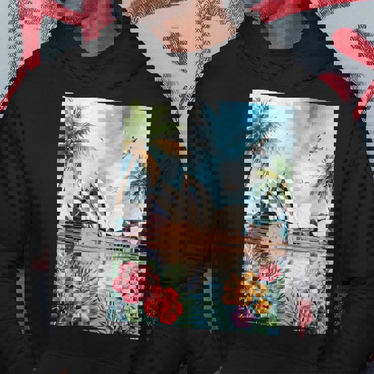 シドニーオペラハウスと南国の自然 パーカー 面白い贈り物