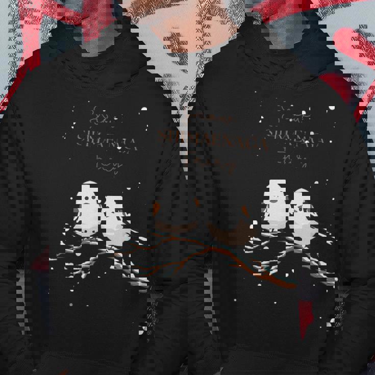 シマエナガ 雪の妖精 北海道 日本の野鳥 パーカー 面白い贈り物