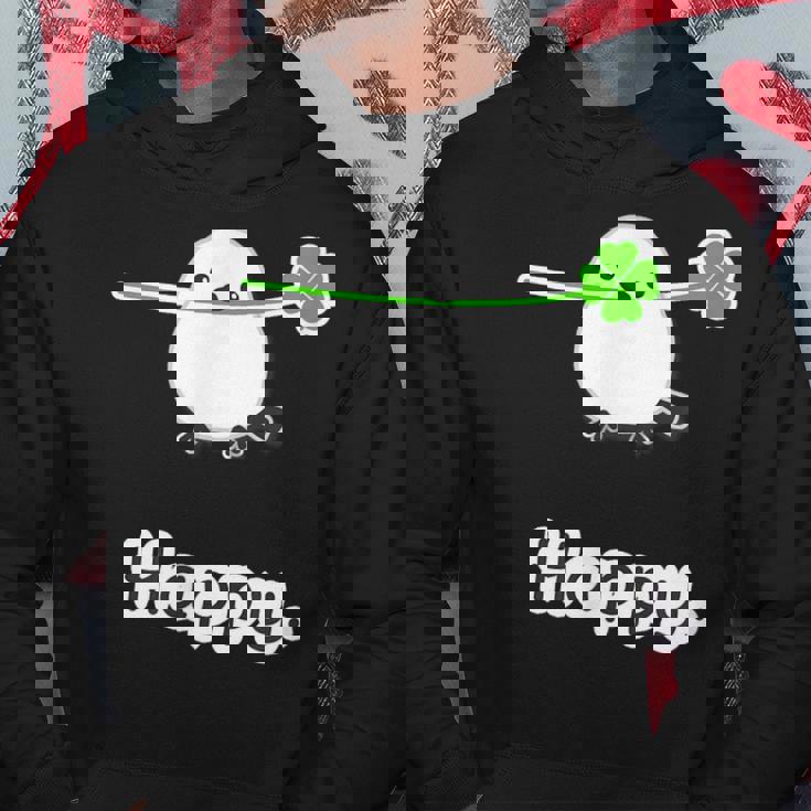 シマエナガ『四つ葉のクローバー』白い鳥【どうぶつフレンズ】動物 ゆるくて かわいい キャラクター イラスト パーカー 面白い贈り物