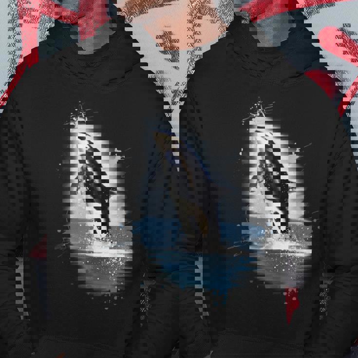 シャチとシャチのギフト パーカー 面白い贈り物