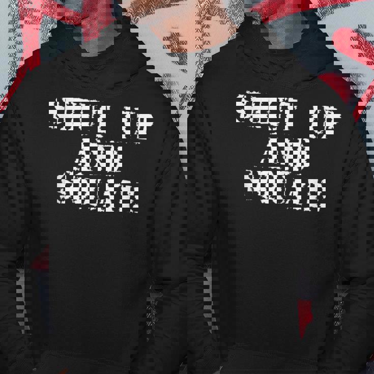 シャットアップしてスクワット。 パーカー 面白い贈り物