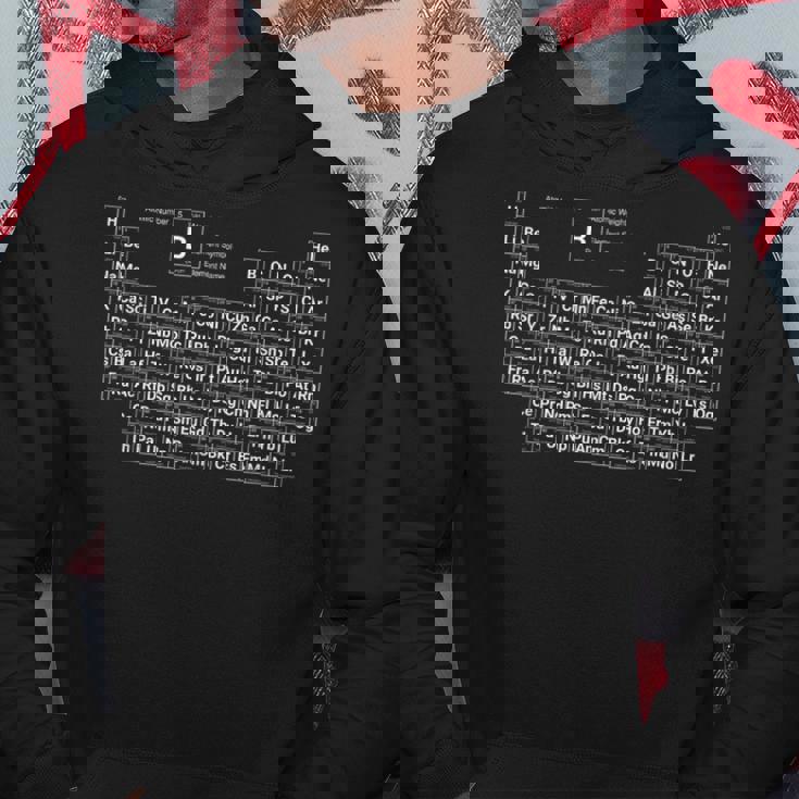 シンプルで充実した周期表 パーカー 面白い贈り物