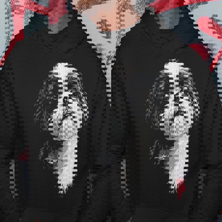 シーズー 犬 モチーフ ペット イラスト シーズー パーカー 面白い贈り物