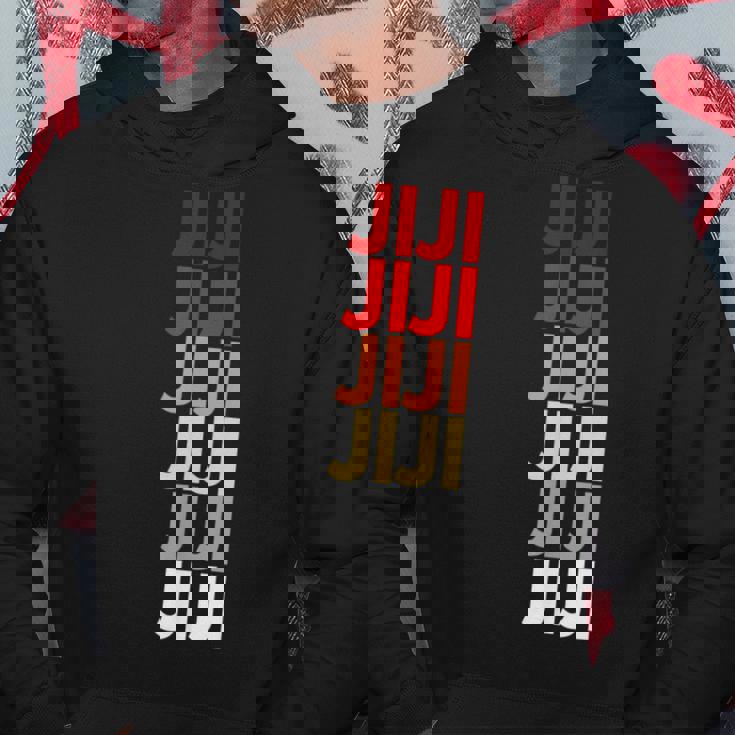 ジジのおじいちゃんが日本語でジジにちなんだカラフルな名前 パーカー 面白い贈り物