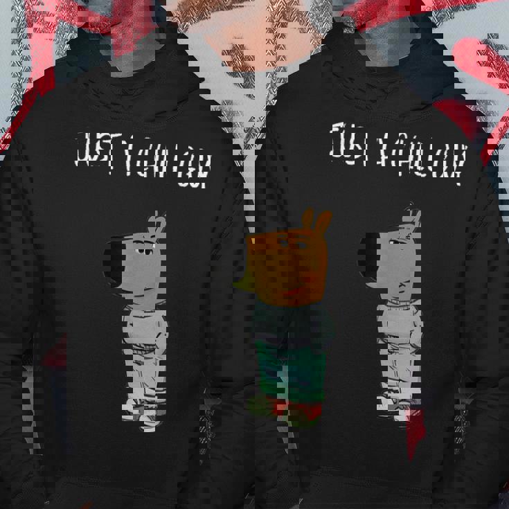 ジャスト・ア・チル・ガイ・ファニー・ミーム パーカー 面白い贈り物