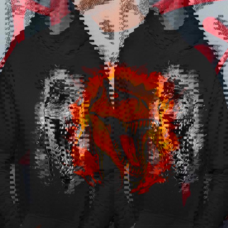 ジュラシックワールド ティラノサウルスレックス 恐竜の肖像画 パーカー 面白い贈り物