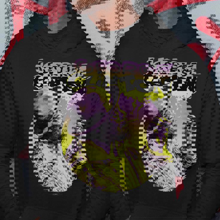 ジョージ・クリントンの煙の写真 パーカー 面白い贈り物