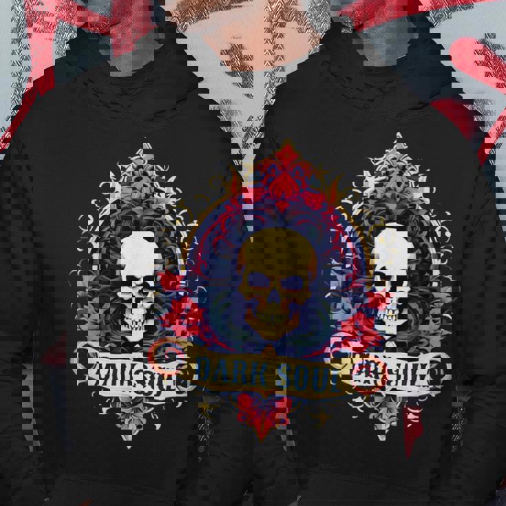 スカル ゴシック ダーク バナー ソウルフラワー エステティック スカル ゴス パーカー 面白い贈り物