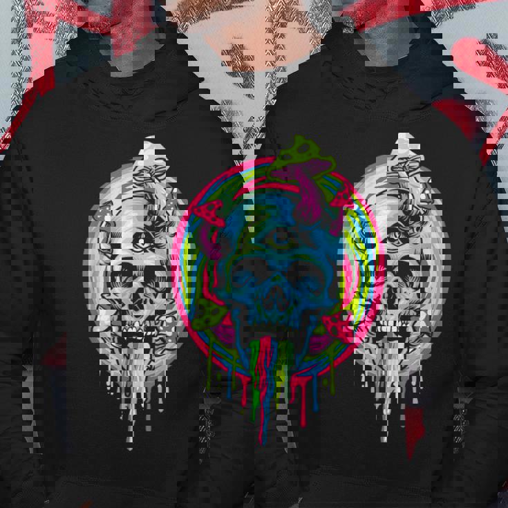 スカルマッシュルーム スケルトン グラフィック ゴス メンズ レディース パーカー 面白い贈り物