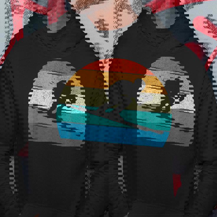 スキー スキー レース スラローム レトロ パーカー 面白い贈り物