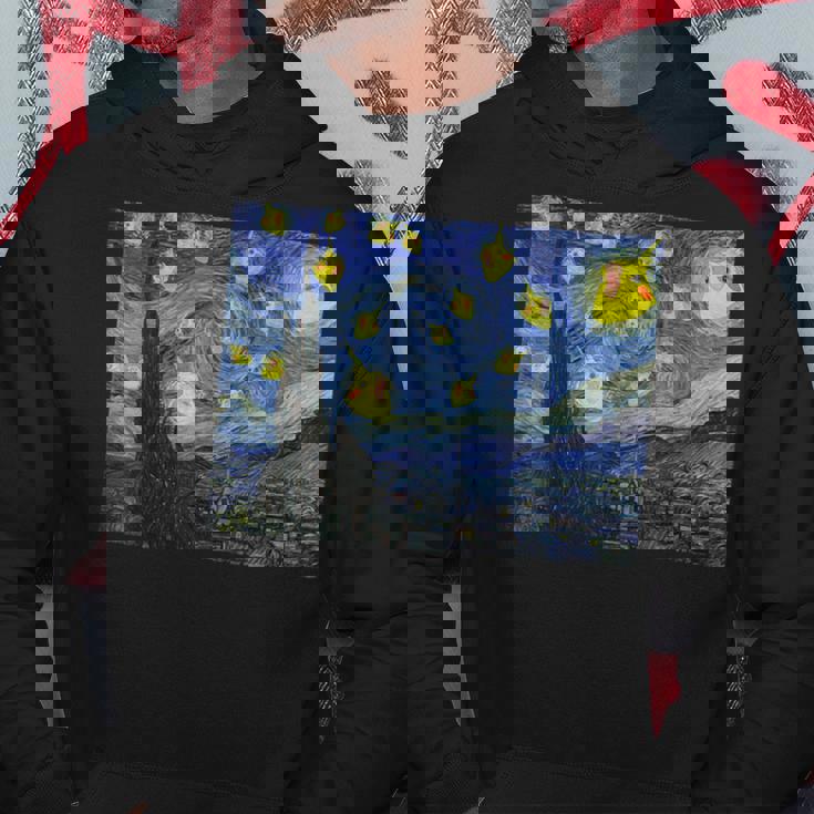 スクリーミングオウム オカメインコ 星月夜 パーカー 面白い贈り物