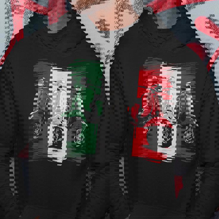 スクーター バイク バイク スクート イタリア国旗 原付スクーター パーカー 面白い贈り物