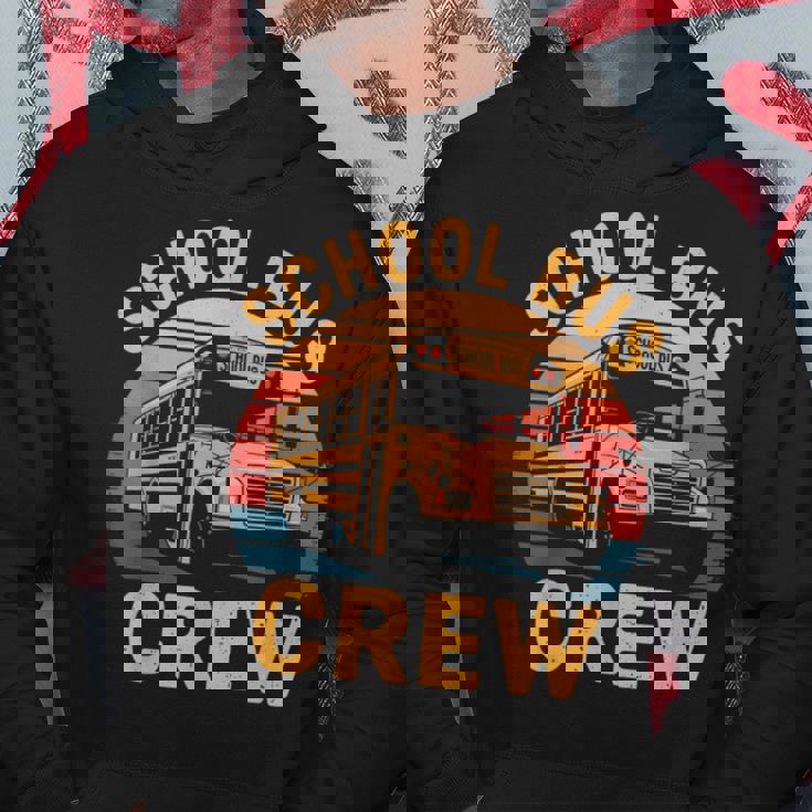 スクールバス クルー レトロ スクールバス 乗車 バス 運転手 パーカー 面白い贈り物