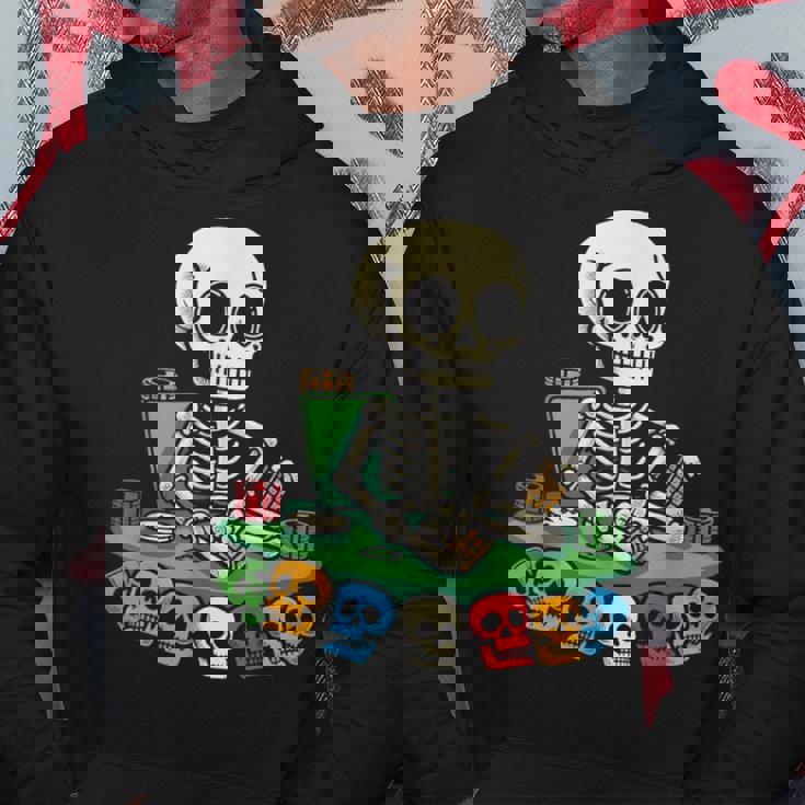 スケルトン ポーカー トランプ ギャンブル カジノ スカル ゲーム カード パーカー 面白い贈り物