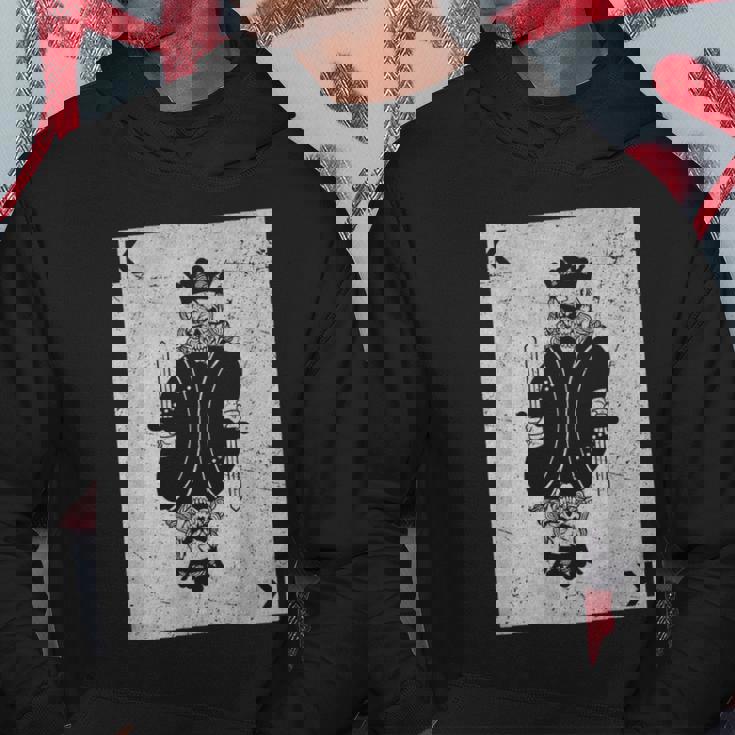 スケルトントランプキングギャンブル死神 パーカー 面白い贈り物