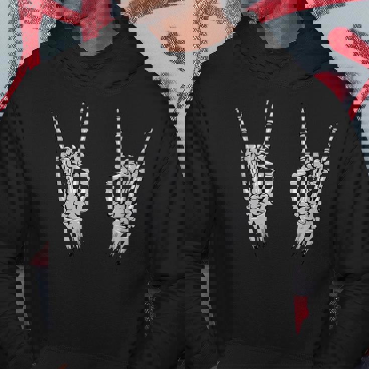 スケルトンハンド フレンチフォークロック ハードロック＆ヘヴィメタル パーカー 面白い贈り物