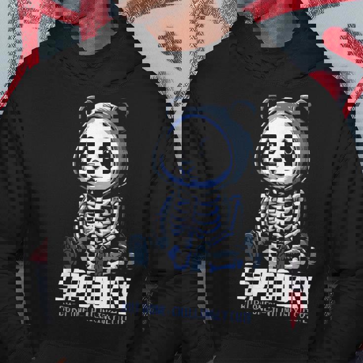 スケルトンパンダ 不気味なパンダベア パーカー 面白い贈り物