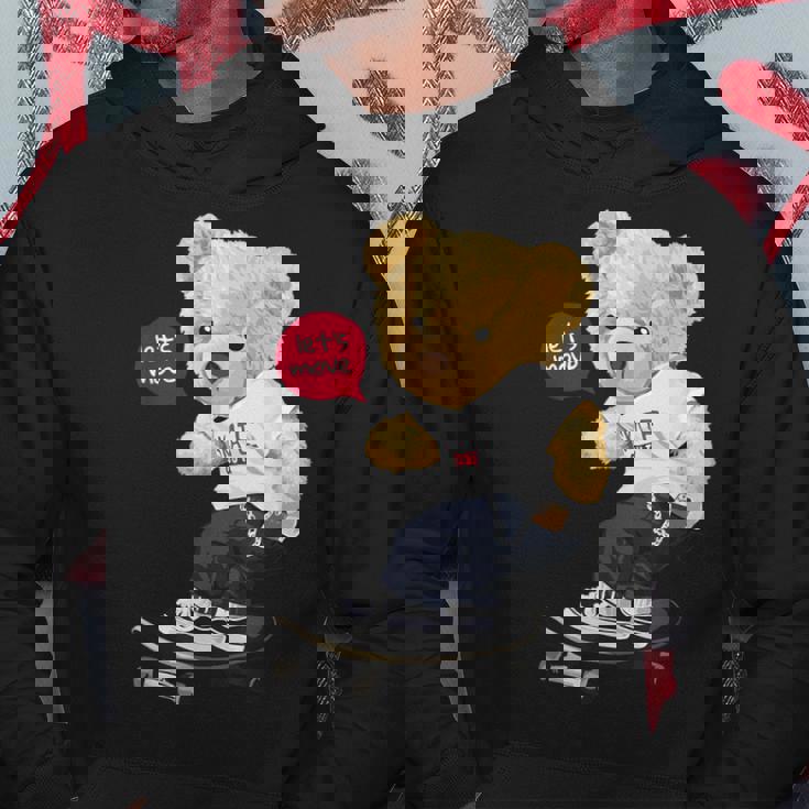 スケートボーダー クマ パーカー 面白い贈り物