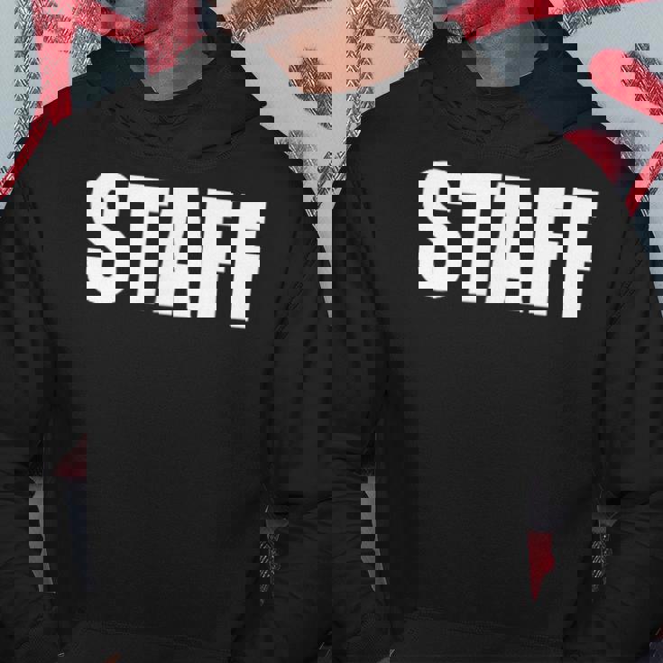 スタッフ社員 イベントスタッフ表裏プリント 白 パーカー 面白い贈り物