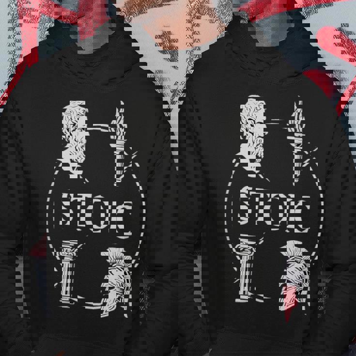 ストイックな美徳 – 知恵の勇気 正義 自己習得のシンボル パーカー 面白い贈り物