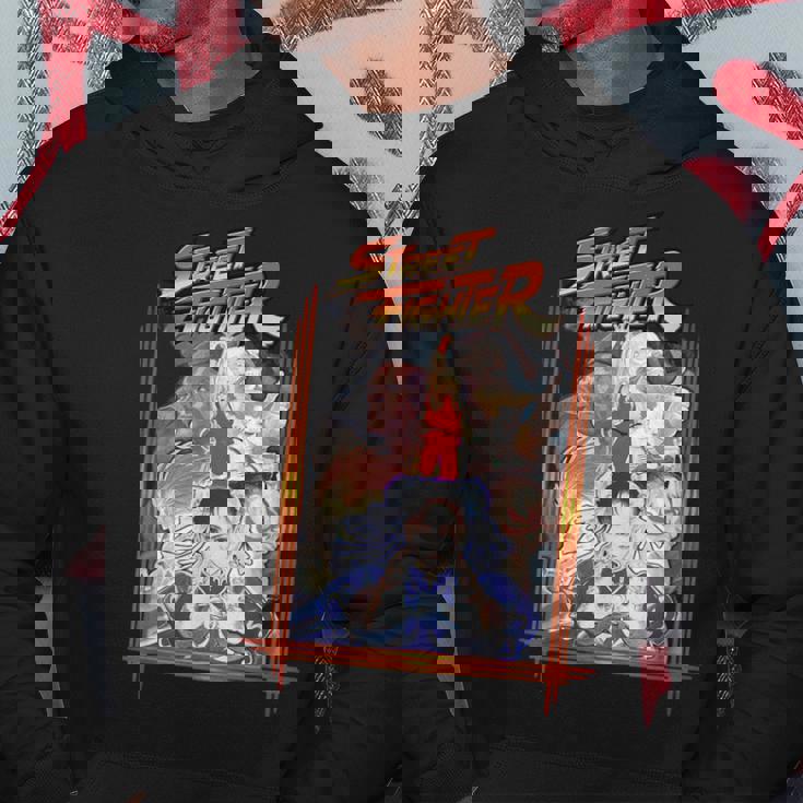 ストリートファイターポスターカバー 壮大なバトルロイヤル 象徴的なゲーマー パーカー 面白い贈り物