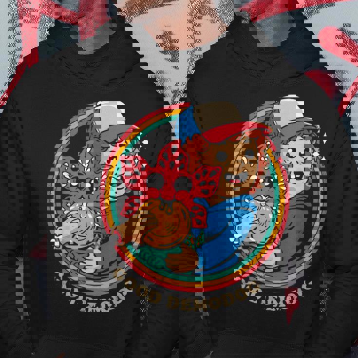 ストレンジャー・シングス ダスティン デモドグ ミーム 好奇心 コンパニオン 84 パーカー 面白い贈り物