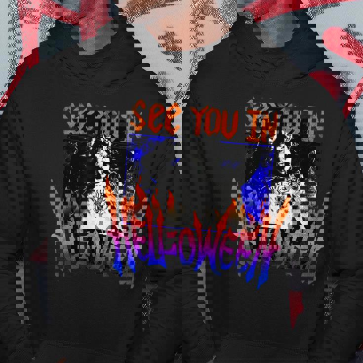 ストレンジャー・シングス ヘルファイア クラブ ハロウィン ロックンロール 楽しいパーティー パーカー 面白い贈り物