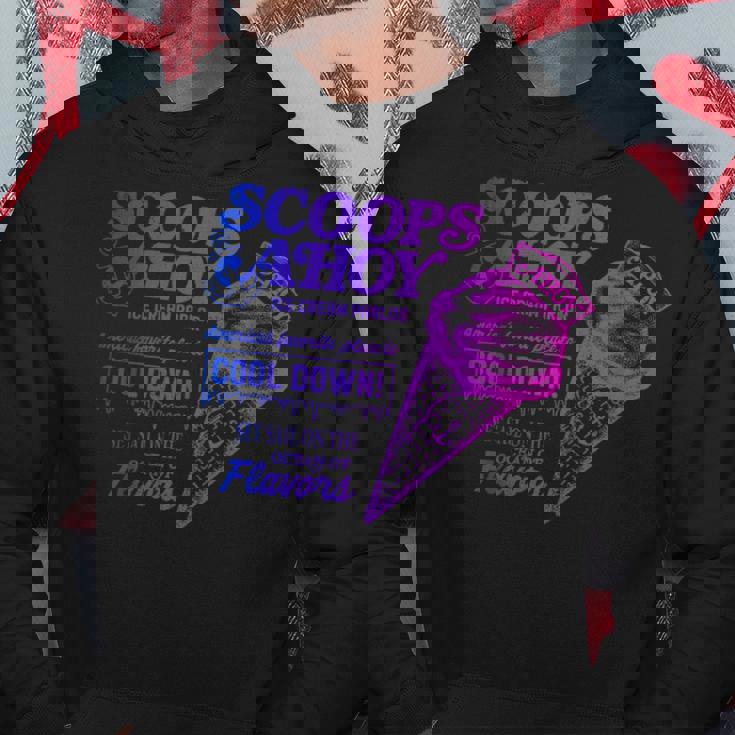 ストレンジャー・シングス ヴィンテージ スクープ アホイ アイスクリーム クールダウン ミーム パーカー 面白い贈り物