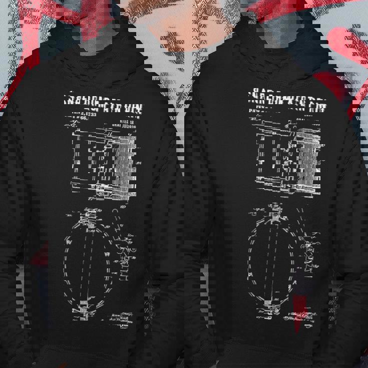 スネアドラム特許プリント 1939年 ビンテージ特許ミュージックアート パーカー 面白い贈り物