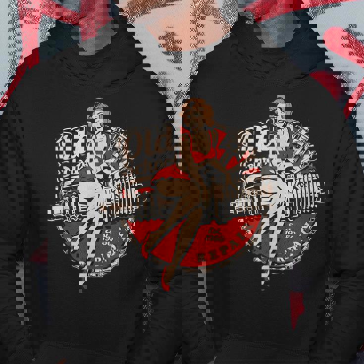 スパークプラグ ピンナップ メカニック パーカー 面白い贈り物