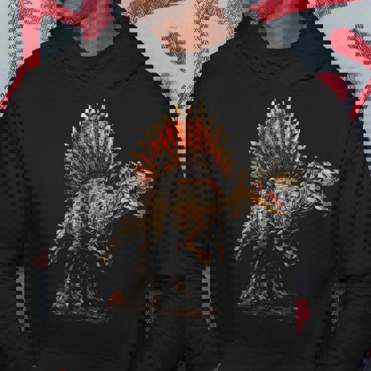 スピノサウルス 恐竜 グラフィックアート スピノサウルス パーカー 面白い贈り物