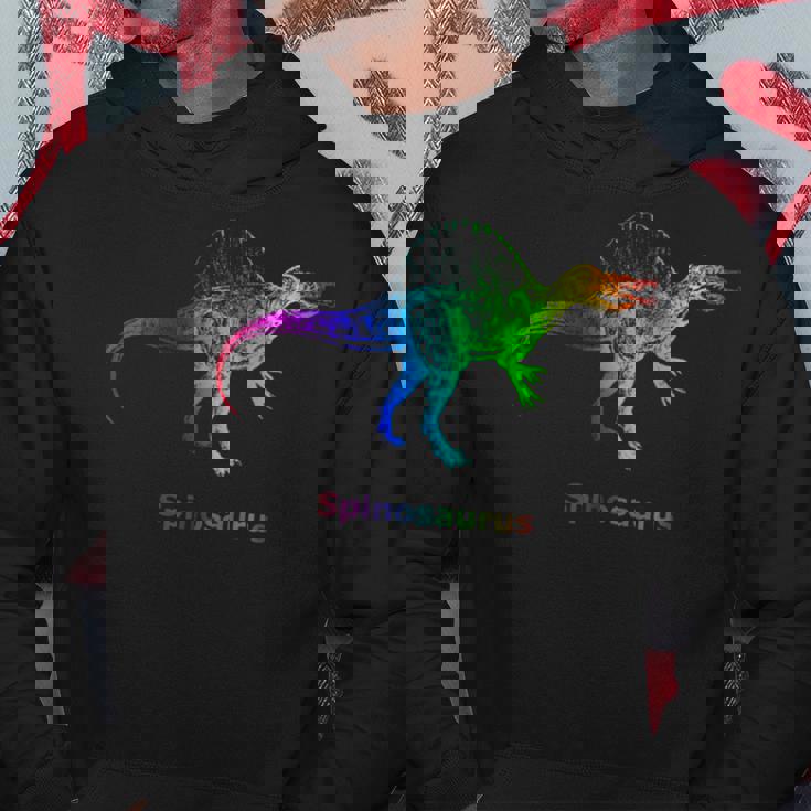 スピノサウルス 恐竜 レインボー スケルトン パーカー 面白い贈り物