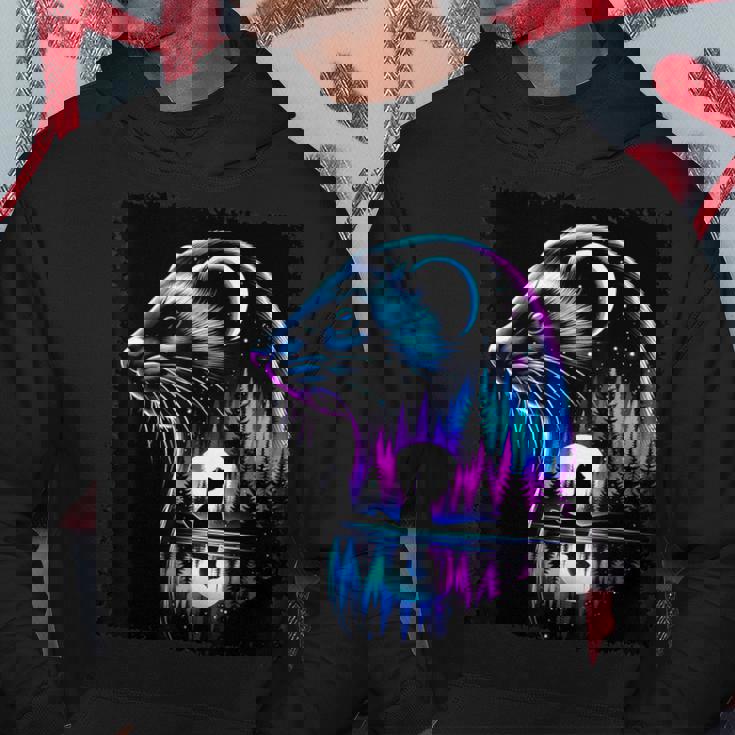 スピリット アニマル イタチ メンズ レディース キッズ クリスマス パーカー 面白い贈り物